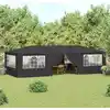 Image de vidaXL Tente de réception professionnelle avec parois latérales 4×9 m Anthracite 90 g/m