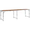 Image de Table Pliable De Camping Aluminium 240x60 Cm Vidaxl