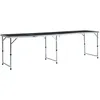 Image de Vidaxl Table Pliable De Camping Gris Aluminium 240x60 Cm