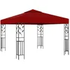 Image de Belvédère 3x3 M Rouge Bordeaux Vidaxl