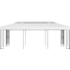 Image de vidaXL Pavillon avec double toit 3 x 6 m Blanc