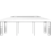 Image de vidaXL Pavillon de jardin 6×3 m Blanc