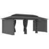 Image de vidaXL Pavillon avec rideaux 600x298x270 cm Anthracite