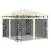Image de Vidaxl - Belvédère Avec Moustiquaire 3x3x2,73 M Crème 180 G/m²