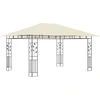Image de vidaXL Pavillon avec moustiquaire 4x3x2,73 m Crème 180 g/m