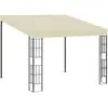 Image de Belvédère Mural 3x3 M Crème Tissu Vidaxl