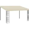 Image de Vidaxl Belvédère Mural 3x4 M Crème Tissu