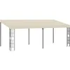 Image de Vidaxl - Belvédère Mural 3x6 M Crème Tissu