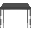 Image de vidaXL Pavillon mural 3x3 m Anthracite Tissu