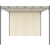 Image de vidaXL Pavillon de jardin avec rideau latéral 4x3x2,25 m Crème