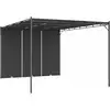 Image de Vidaxl - Belvédère De Jardin Avec Rideau Latéral 4x3x2,25 M Anthracite