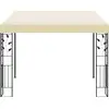 Image de vidaXL Pavillon mural 3x3x2,5 m blanc crème