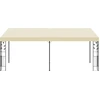 Image de vidaXL Pavillon mural 6x3x2,5 m blanc crème