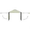 Image de vidaXL Pavillon avec toits doublement étendus 3x3x2,75 cm 180 g/m