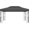 Image de vidaXL Pavillon avec double toit 3x4 m Anthracite