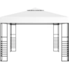 Image de vidaXL Pavillon de jardin 3×3 m blanc