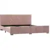 Image de vidaXL Cadre de lit en velours rose 180x200 cm