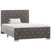 Image de Cadre De Lit Sans Matelas Gris Velours 100x200 Cm Vidaxl