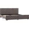 Image de vidaXL Sommier gris velours 180x200 cm