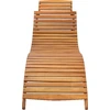 Image de vidaXL Chaise longue en bois massif d'acacia brun