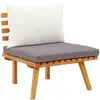 Image de Vidaxl - Chaise De Jardin Avec Coussins Bois D'Acacia Massif