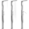Image de vidaXL Douche de jardin en acier inoxydable Carré