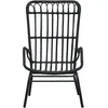 Image de Vidaxl - Chaise De Jardin Résine Tressée Noir