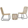 Image de Vidaxl 3 Piece Bistro Set Poly Rattan Oak