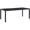 Image de vidaXL Ensemble de jardin 9 pièces Poly rotin noir