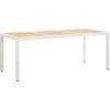 Image de vidaXL Ensemble de jardin 9 pièces Poly rotin blanc