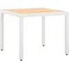 Image de vidaXL Ensemble de jardin 5 pièces Poly rotin blanc