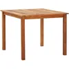 Image de Mobilier À Dîner 5 Pcs Résine Tressée Et Bois D'Acacia Gris