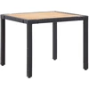 Image de vidaXL 5-tlg. Groupe de jardinage avec baisers Poly Rattan Schwarz