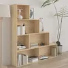 Image de Vidaxl   Bibliothèque Séparateur De Pièce 6 Étagères   Bois D'Ingénierie Chêne Sonoma   Design Élégant Pour Rangement Intérieur