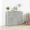 Image de vidaXL Sideboard gris béton 88x30x70 cm Bois composite