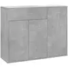 Image de Buffet Gris Béton 88x30x70 Cm Bois D'Ingénierie Vidaxl
