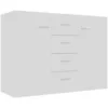 Image de Buffet Blanc 88x30x65 Cm Bois D'Ingénierie Vidaxl