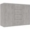 Image de Buffet Gris Béton 88x30x65 Cm Bois D'Ingénierie Vidaxl