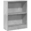 Image de Bibliothèque Gris Béton 60x24x74,5 Cm Bois D'Ingénierie