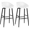 Image de Vidaxl - Chaises De Bar Lot De 2 Blanc