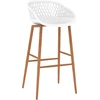 Image de vidaXL Tabouret de bar 2 pcs. Blanc