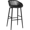 Image de vidaXL Tabouret de bar 4 pcs. noir