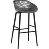 Image de vidaXL Tabouret de bar 4 pcs gris