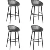 Image de Vidaxl - Chaises De Bar Lot De 4 Gris