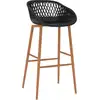 Image de vidaXL Tabouret de bar 4 pcs. noir