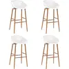Image de Vidaxl - Tabourets De Bar Lot De 4 Blanc