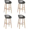 Image de Vidaxl Chaises De Bar Lot De 4 Gris