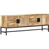 Image de Vidaxl - Meuble Tv 140x30x50 Cm Bois Massif De Manguier