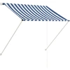Image de vidaXL Store rétractable 100×150 cm bleu et blanc