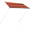 Image de vidaXL Store rétractable 200×150 cm Orange et brun